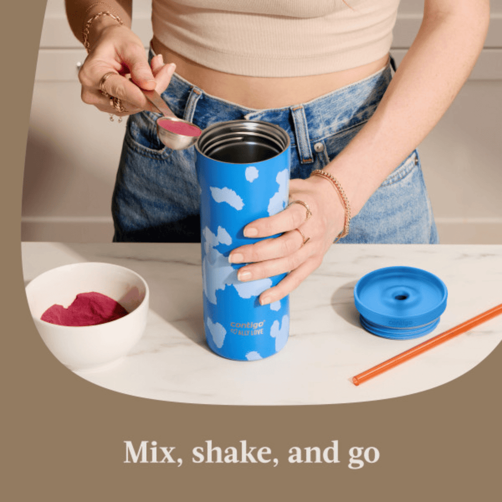 Contigo x Ally Love Streeterville 2.0 Stainless Steel Tumbler with Straw, 24 oz, Stellar Jay - RQB6