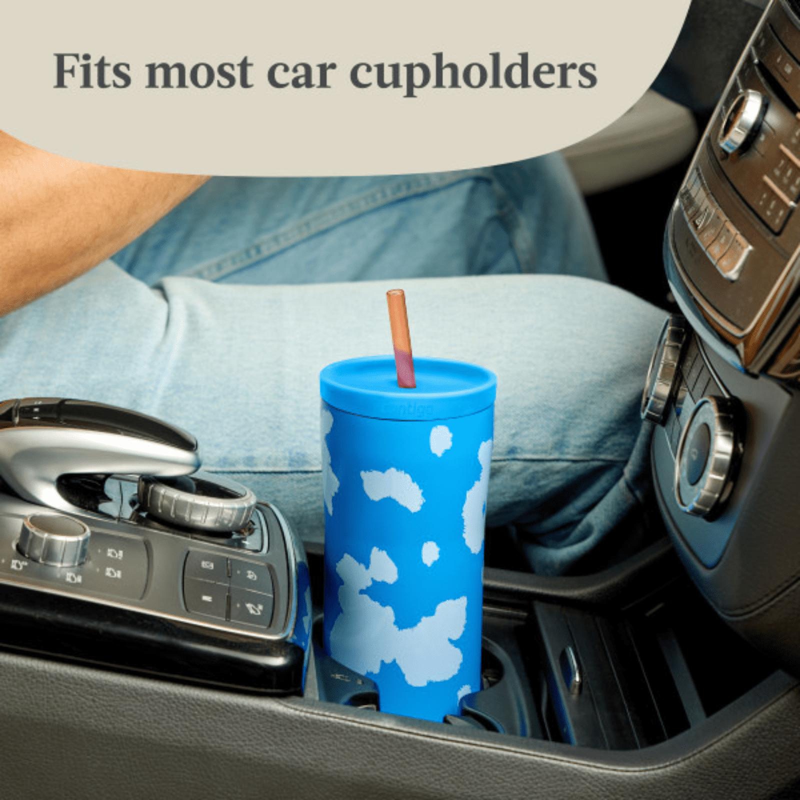 Contigo x Ally Love Streeterville 2.0 Stainless Steel Tumbler with Straw, 24 oz, Stellar Jay - RQB6