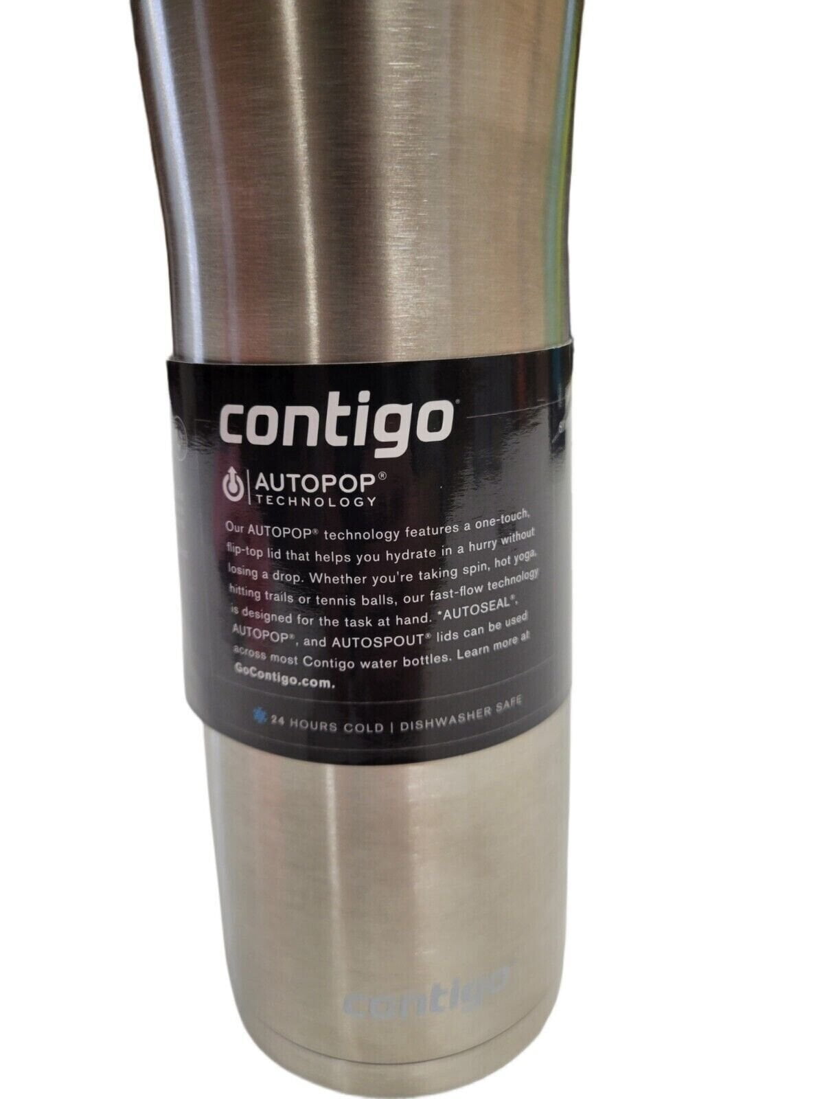 Contigo 20 oz. Jackson Chill 2.0 Water Bottle - Stainless Steel w/Licorice - T4Z7