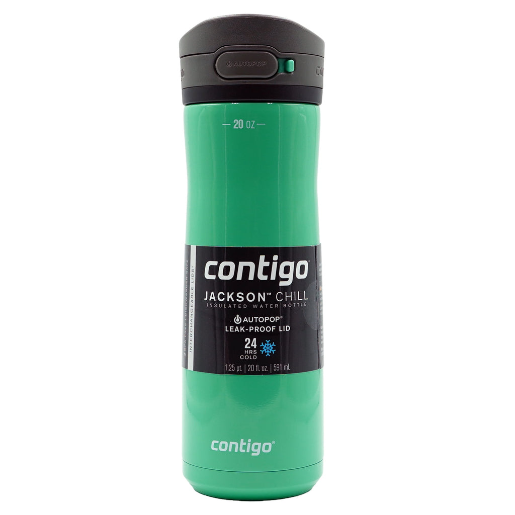 Contigo 20 oz. Jackson Chill 2.0 Water Bottle - Stainless Steel w/Licorice - T4Z7