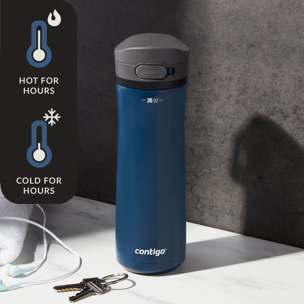 Contigo 20 oz. Jackson Chill 2.0 Water Bottle - Stainless Steel w/Licorice - T4Z7