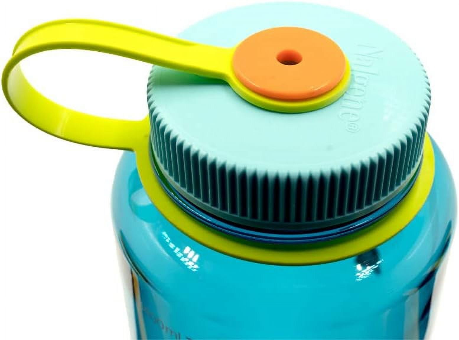 Nalgene Sustain Tritan BPA-Free Water Bottle Made with Material Derived from 50% Plastic Waste (using ISCC certified mass balance), 48 OZ, Wide Mouth, Blue - WCUY