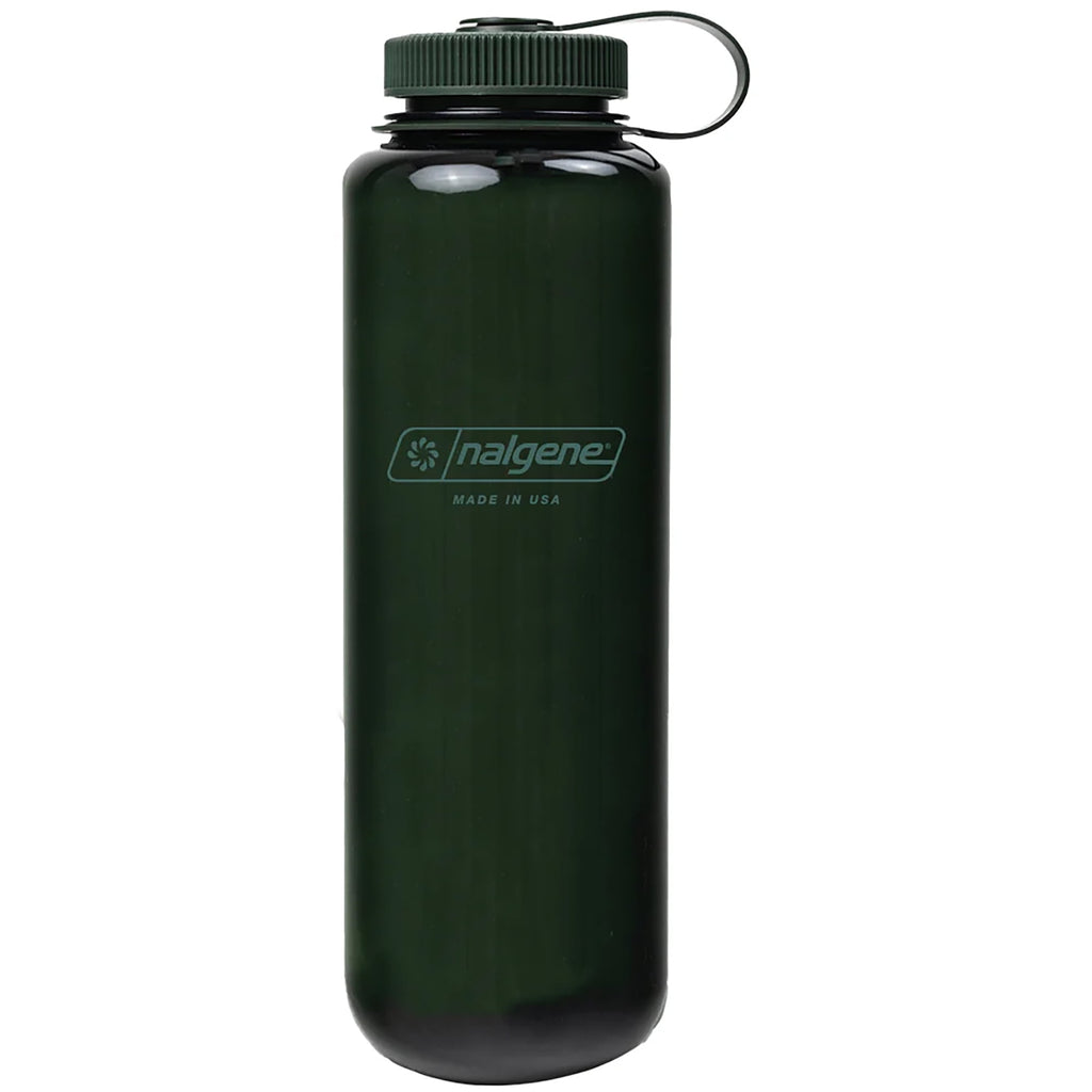 Nalgene Sustain Tritan BPA-Free Water Bottle Made with Material Derived from 50% Plastic Waste (using ISCC certified mass balance), 48 OZ, Wide Mouth, Blue - WCUY