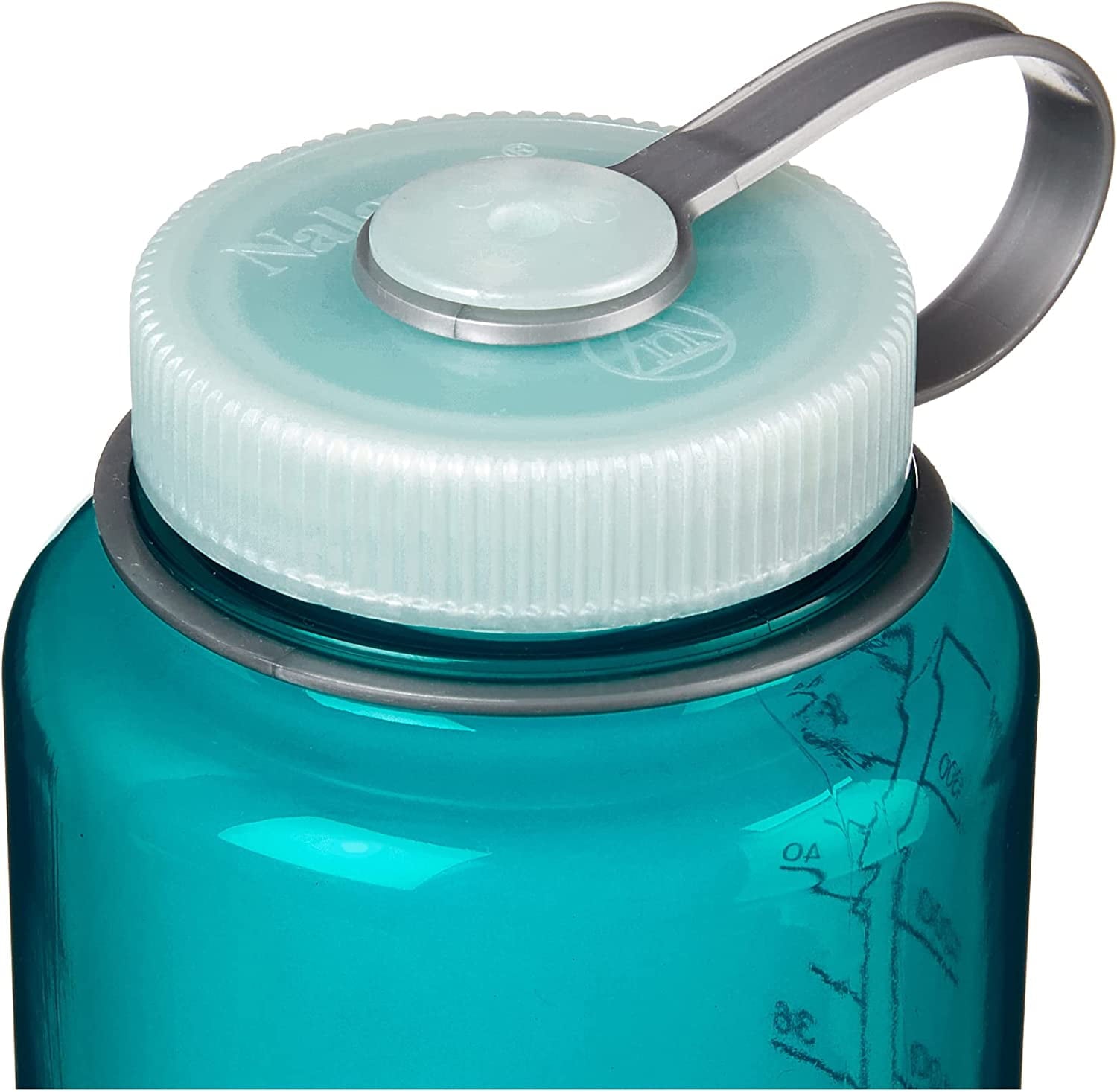 Nalgene Sustain Tritan BPA-Free Water Bottle Made with Material Derived from 50% Plastic Waste (using ISCC certified mass balance), 48 OZ, Wide Mouth, Blue - WCUY
