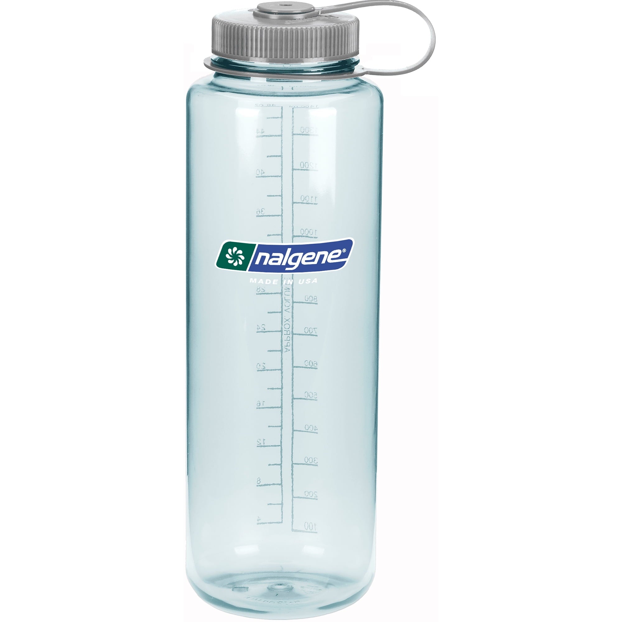 Nalgene Sustain Tritan BPA-Free Water Bottle Made with Material Derived from 50% Plastic Waste (using ISCC certified mass balance), 48 OZ, Wide Mouth, Blue - WCUY