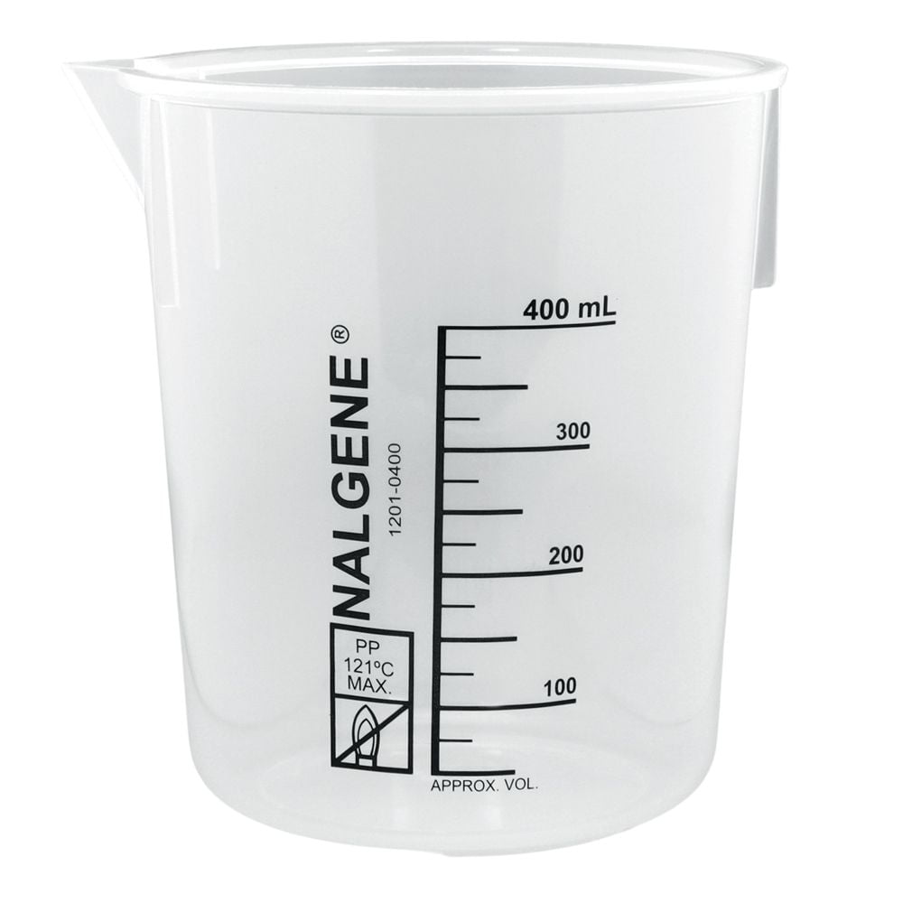 Nalgene Griffin Beaker, Low Form, Polypropylene, 400 Ml - T8WH