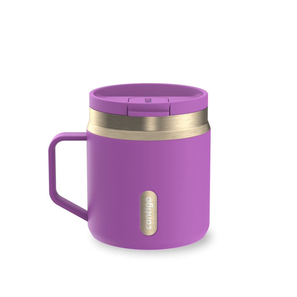 Contigo SnapSeal Leakproof Stainless Steel Reusable Travel Tumbler,Black/Bronze, 14 oz - 9DSU