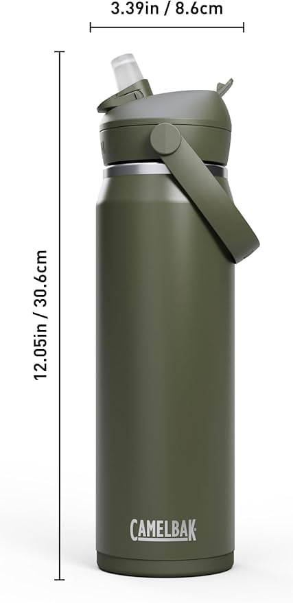 CamelBak Thrive™ Flip Straw Insulated Stainless Steel Water Bottle, 25 oz, Sierra Red - RH2U