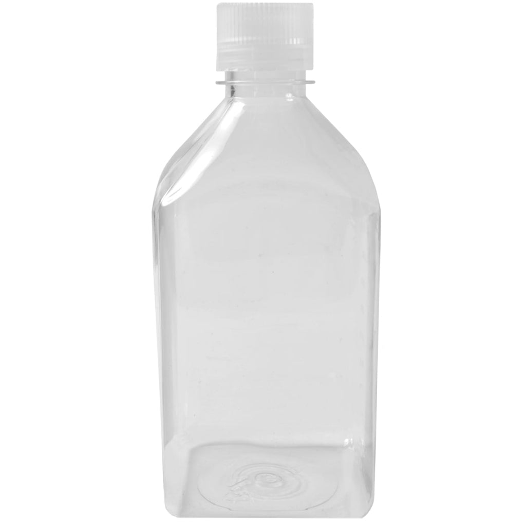 Nalgene Transparent Lexan Polycarbonate Square Storage Bottle - 8 oz. - Clear - BLBJ