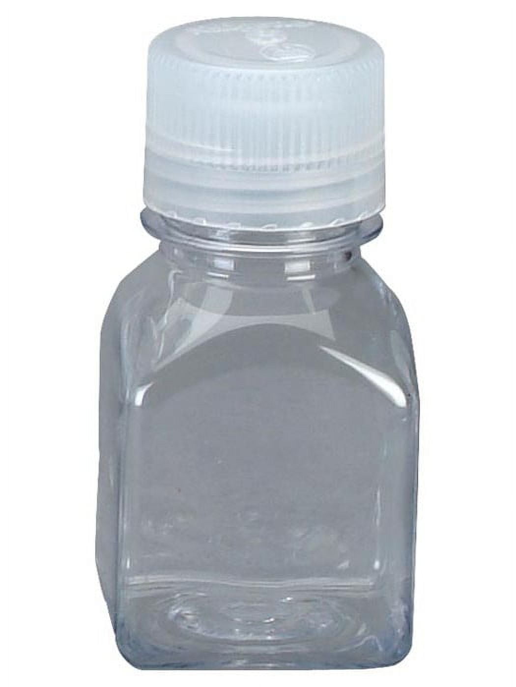 Nalgene Transparent Lexan Polycarbonate Square Storage Bottle - 8 oz. - Clear - BLBJ