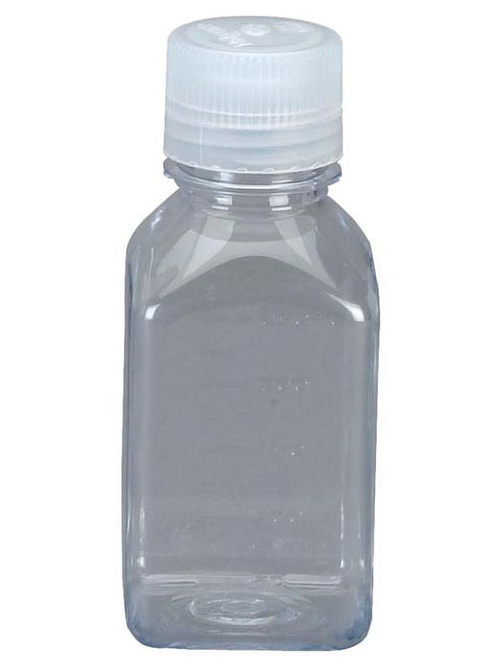 Nalgene Transparent Lexan Polycarbonate Square Storage Bottle - 8 oz. - Clear - BLBJ