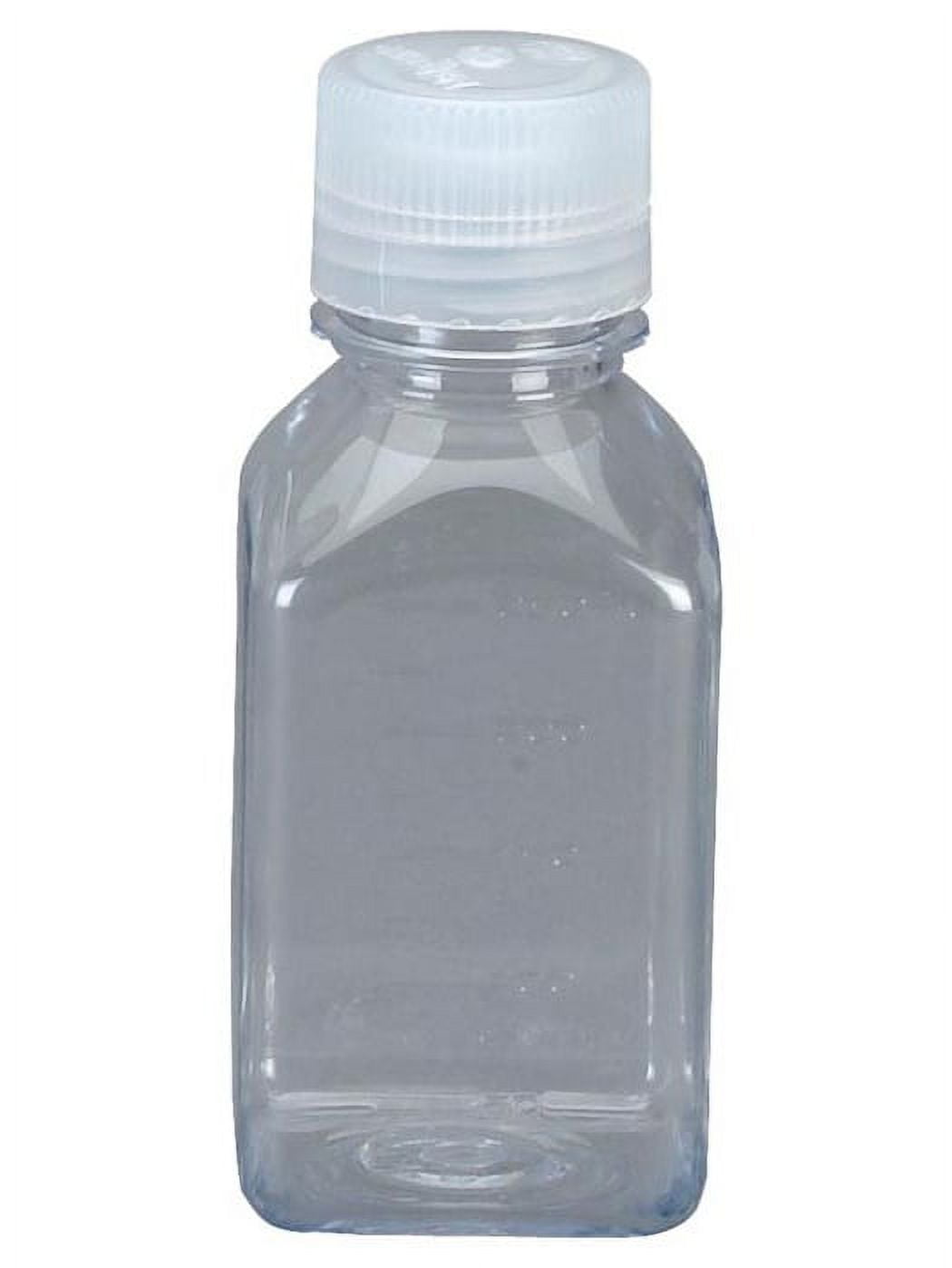 Nalgene Transparent Lexan Polycarbonate Square Storage Bottle - 8 oz. - Clear - BLBJ