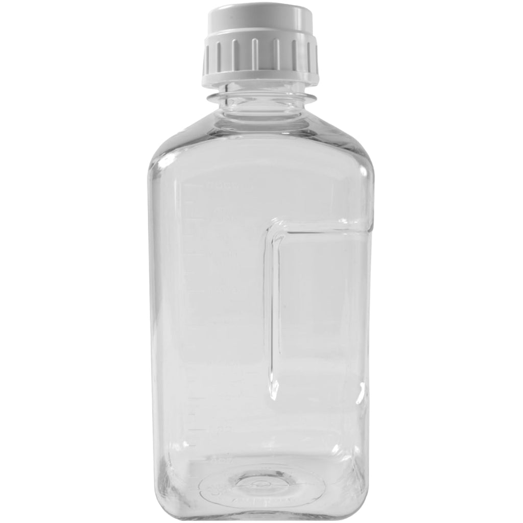 Nalgene Transparent Lexan Polycarbonate Square Storage Bottle - 8 oz. - Clear - BLBJ