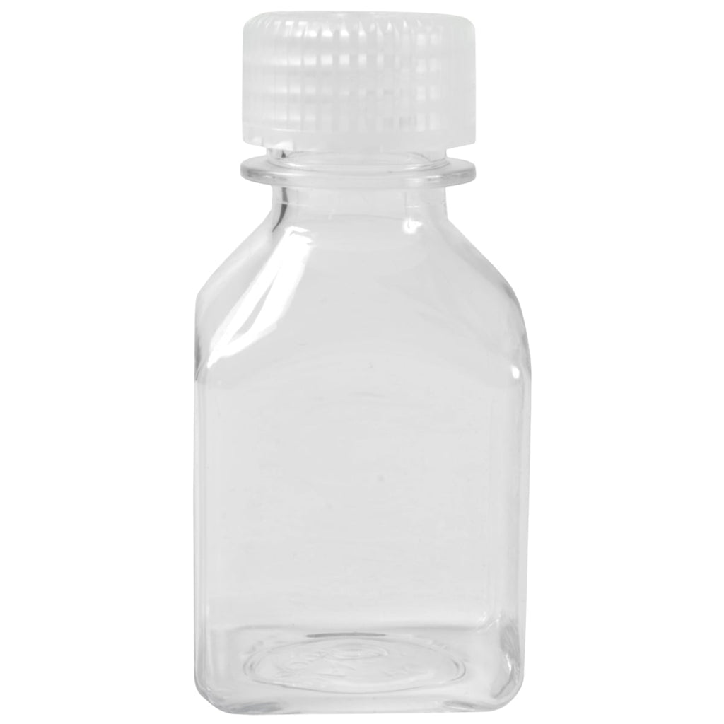 Nalgene Transparent Lexan Polycarbonate Square Storage Bottle - 8 oz. - Clear - BLBJ