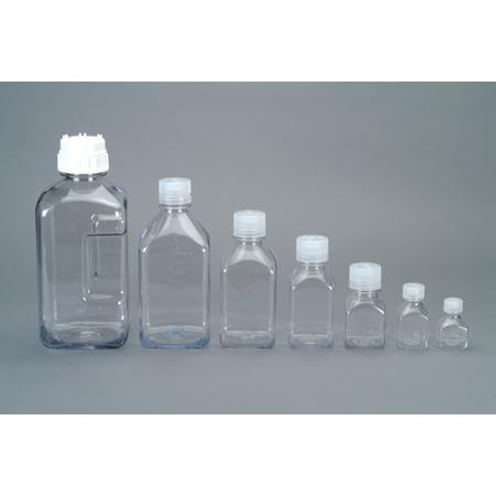 Nalgene Transparent Lexan Polycarbonate Square Storage Bottle - 8 oz. - Clear - BLBJ