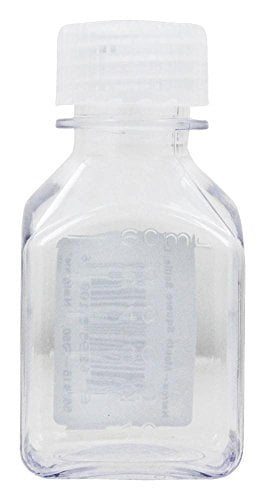 Nalgene Transparent Lexan Polycarbonate Square Storage Bottle - 8 oz. - Clear - BLBJ