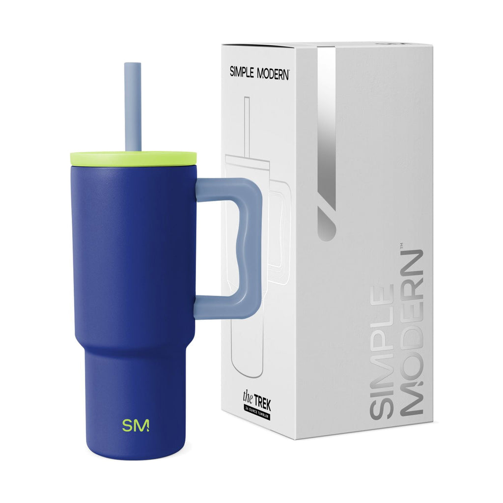 Simple Modern 24oz Trek Tumbler with handle and Silicone Straw Lid | Asteroid - NJ8Q
