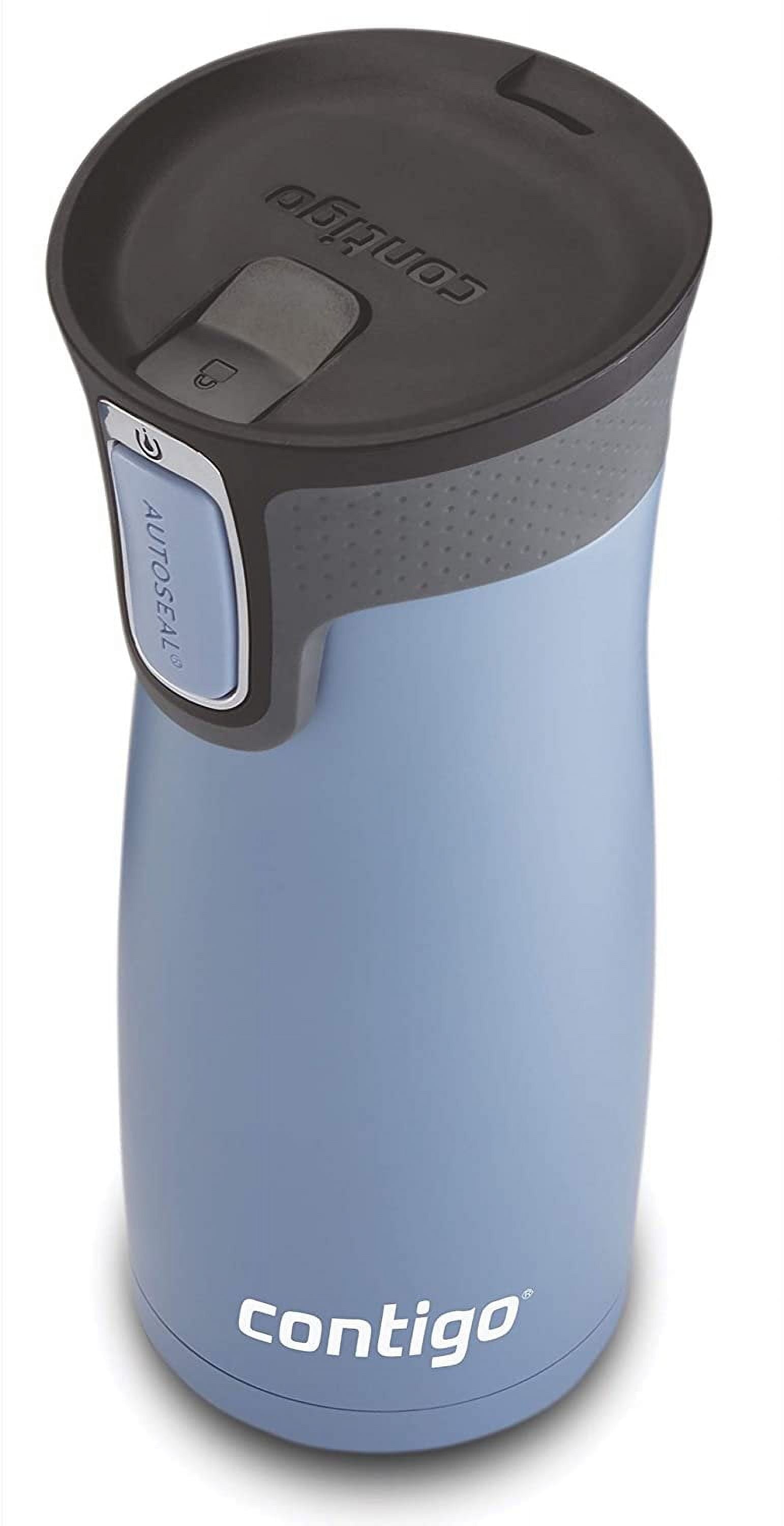 Contigo AUTOSEAL West Loop 2.0 Travel Mug, 16 oz., Stainless Steel with Black Button - JHPG