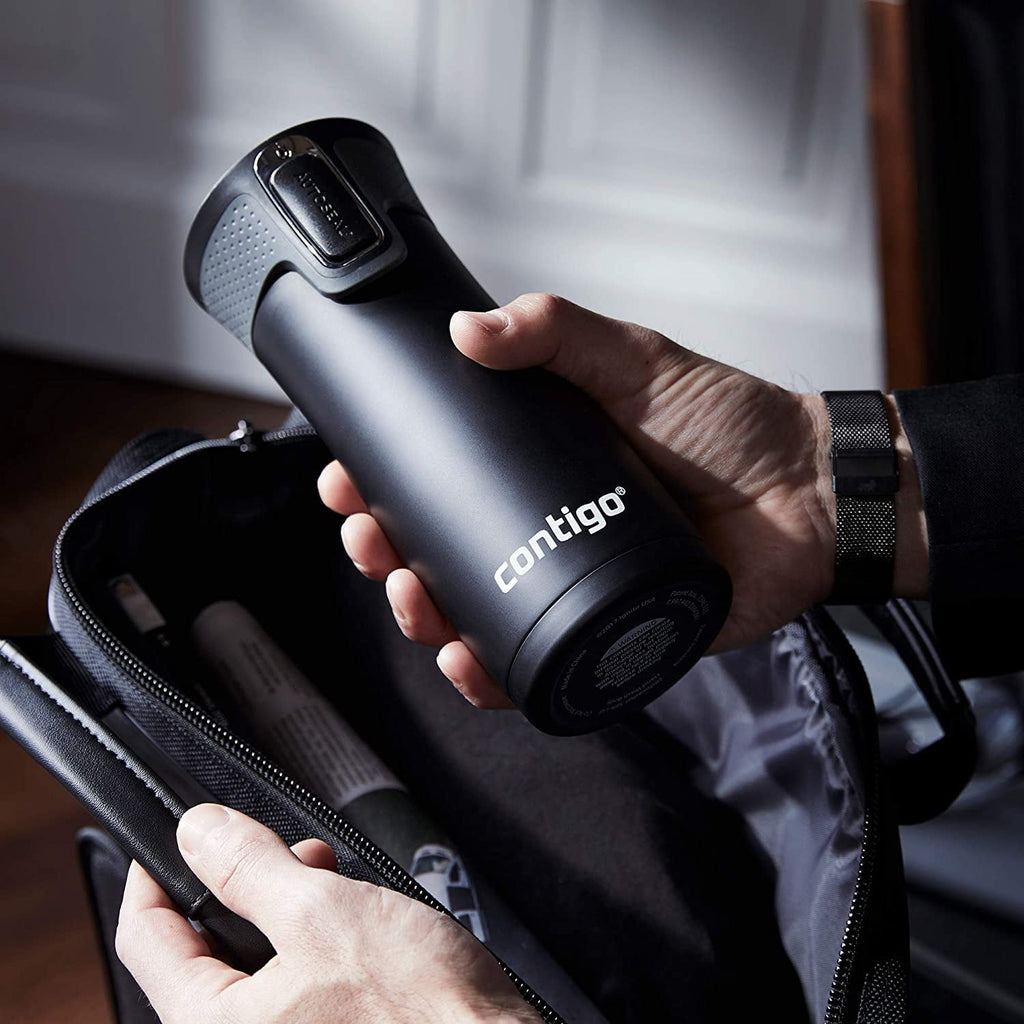 Contigo AUTOSEAL West Loop 2.0 Travel Mug, 16 oz., Stainless Steel with Black Button - JHPG