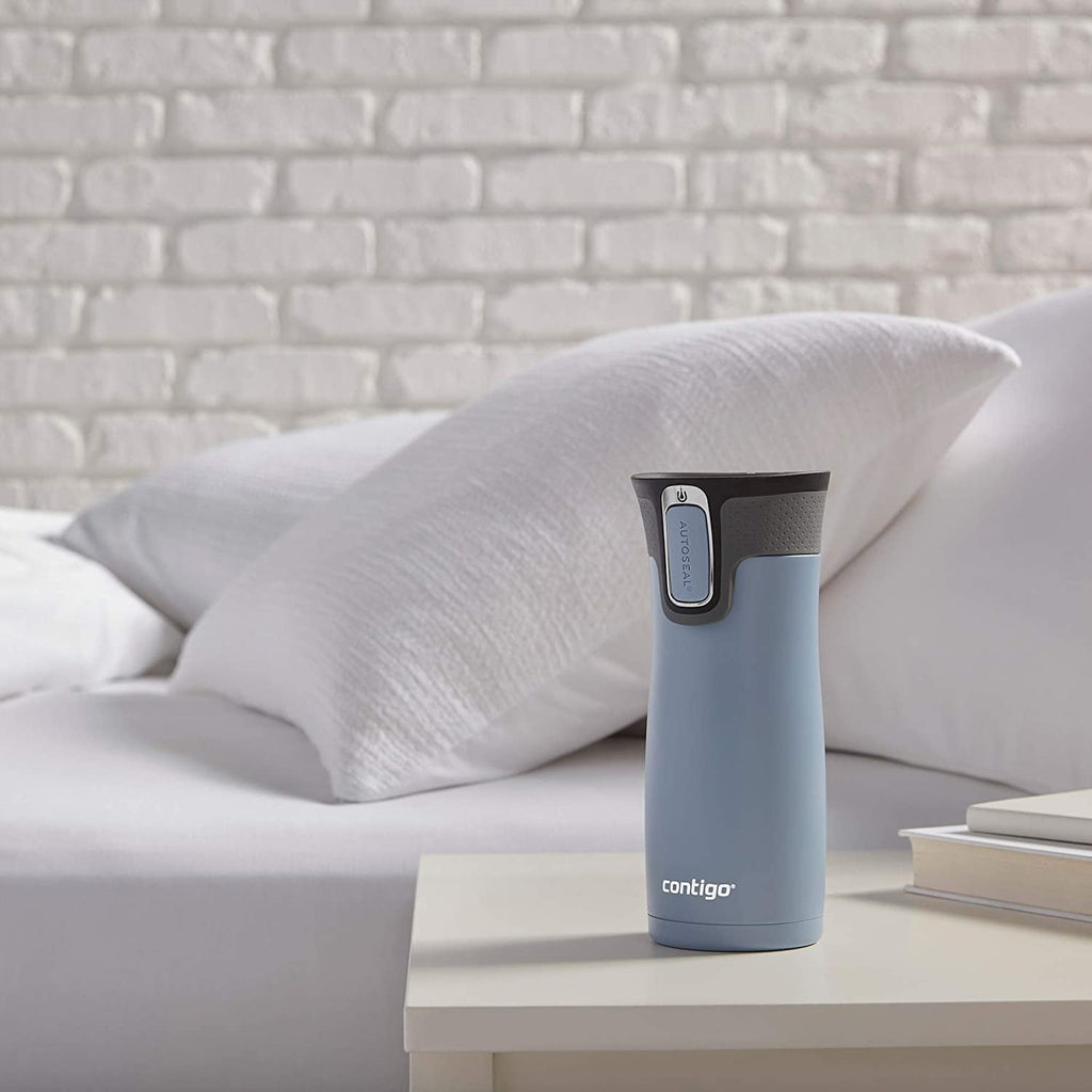 Contigo AUTOSEAL West Loop 2.0 Travel Mug, 16 oz., Stainless Steel with Black Button - JHPG