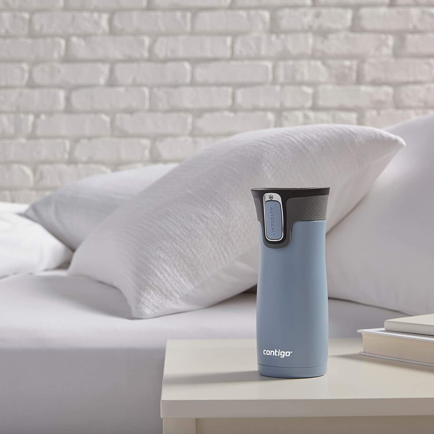 Contigo AUTOSEAL West Loop 2.0 Travel Mug, 16 oz., Stainless Steel with Black Button - JHPG