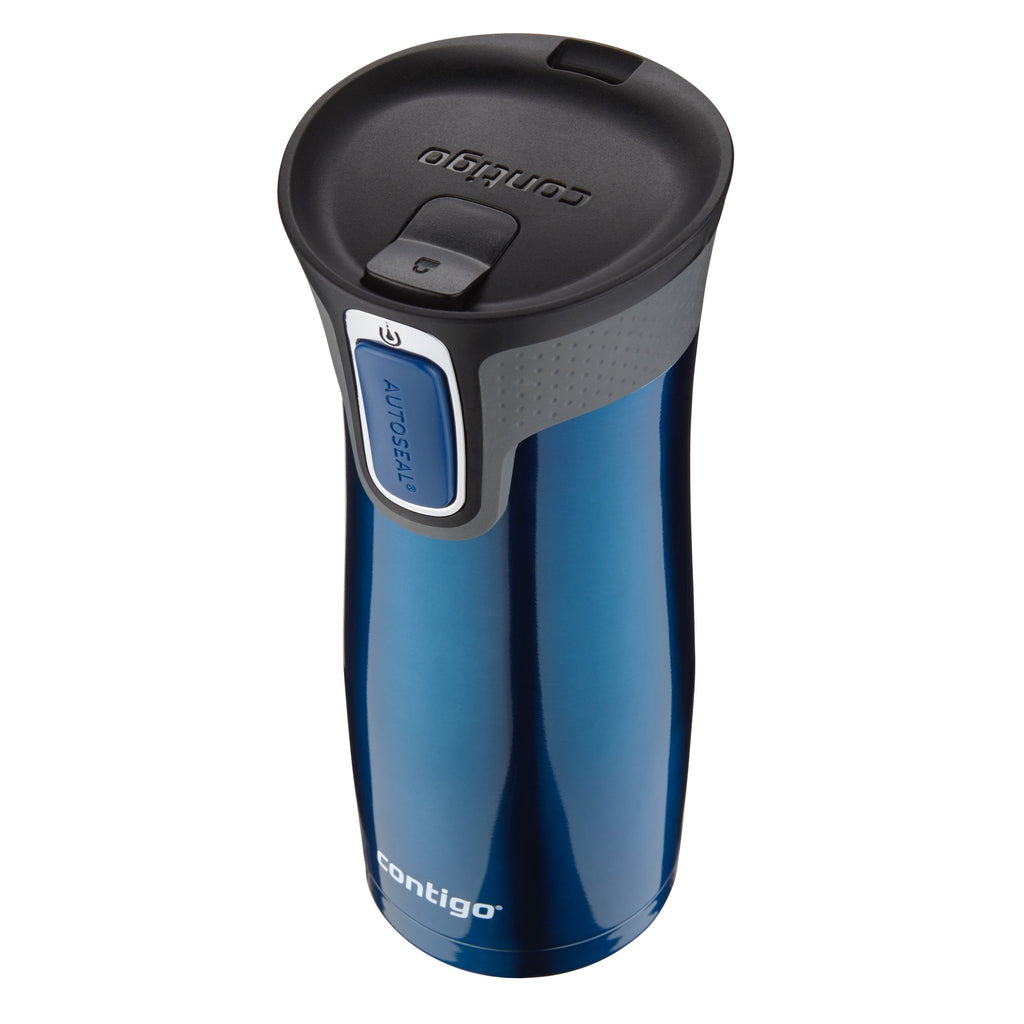 Contigo AUTOSEAL West Loop 2.0 Travel Mug, 16 oz., Stainless Steel with Black Button - JHPG
