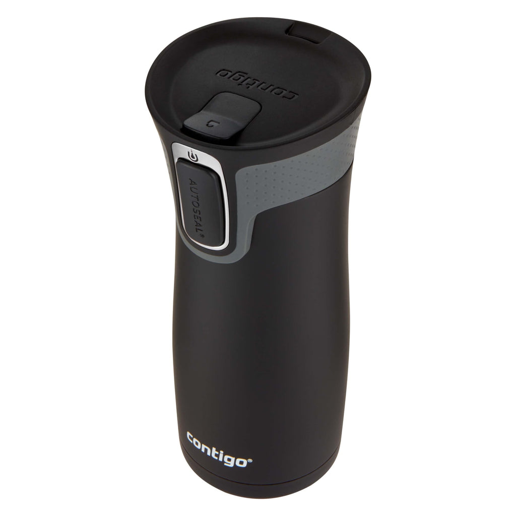 Contigo AUTOSEAL West Loop 2.0 Travel Mug, 16 oz., Stainless Steel with Black Button - JHPG