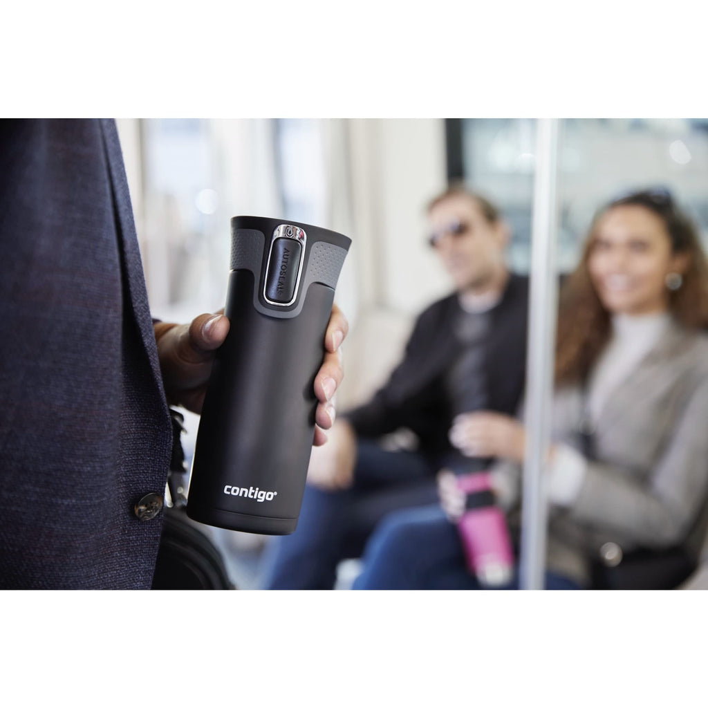 Contigo AUTOSEAL West Loop 2.0 Travel Mug, 16 oz., Stainless Steel with Black Button - JHPG