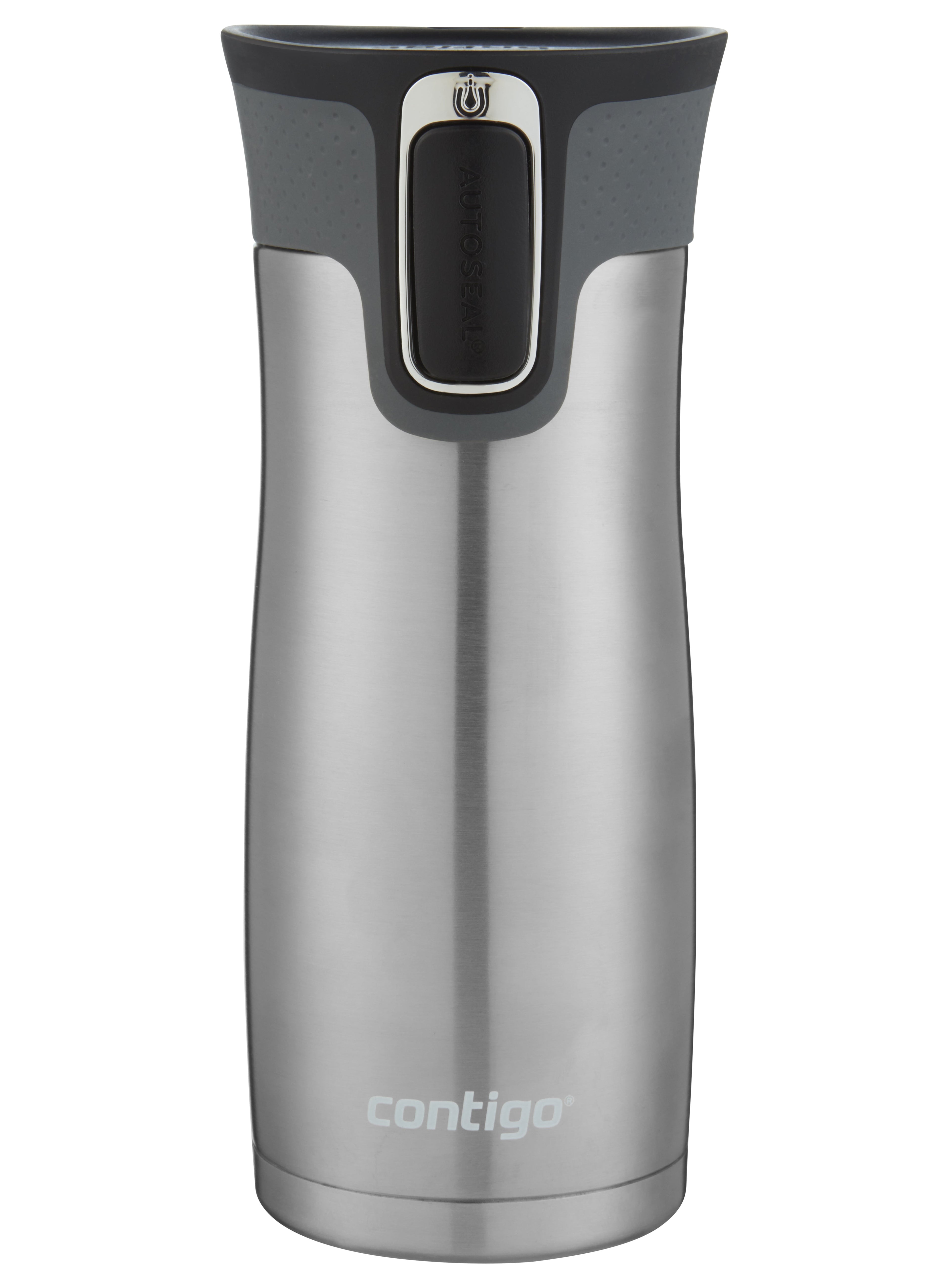 Contigo AUTOSEAL West Loop 2.0 Travel Mug, 16 oz., Stainless Steel with Black Button - JHPG