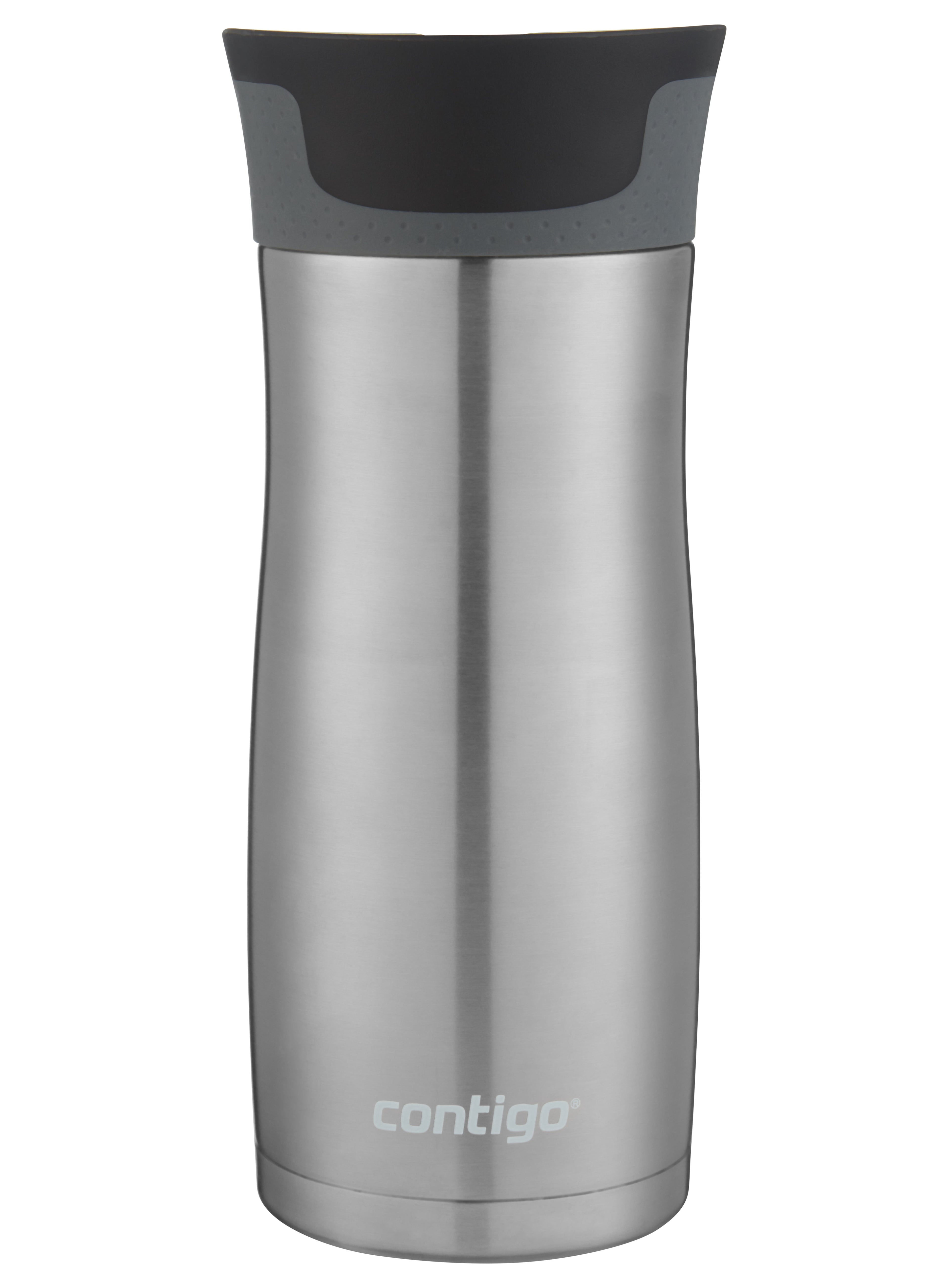 Contigo AUTOSEAL West Loop 2.0 Travel Mug, 16 oz., Stainless Steel with Black Button - JHPG