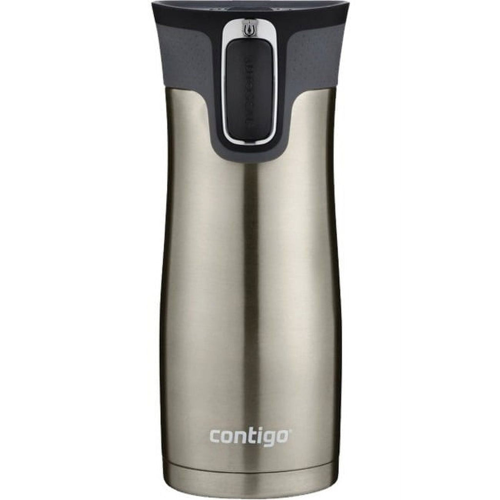 Contigo AUTOSEAL West Loop 2.0 Travel Mug, 16 oz., Stainless Steel with Black Button - JHPG