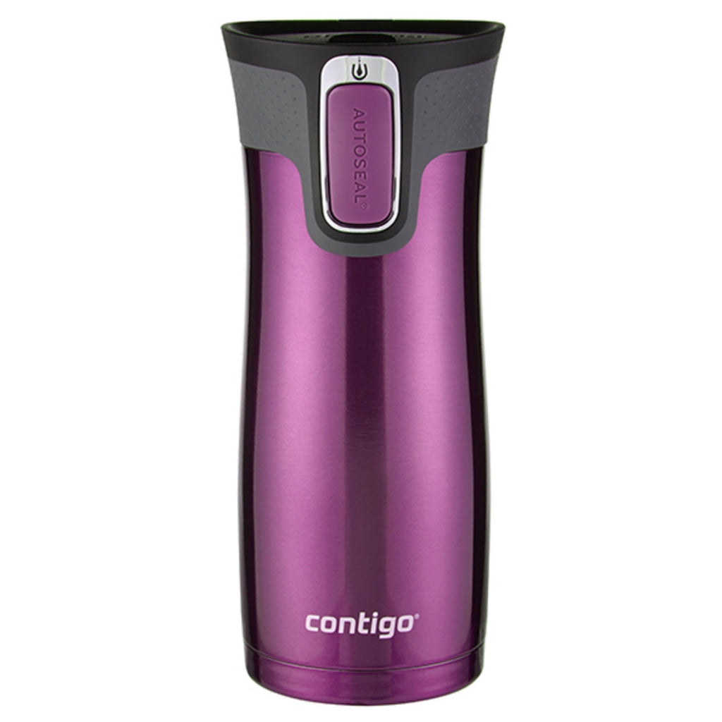 Contigo AUTOSEAL West Loop 2.0 Travel Mug, 16 oz., Stainless Steel with Black Button - JHPG