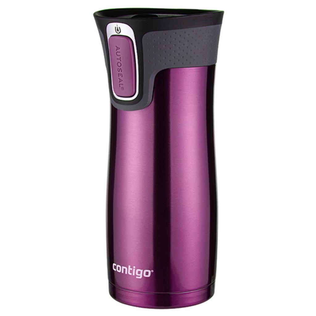 Contigo AUTOSEAL West Loop 2.0 Travel Mug, 16 oz., Stainless Steel with Black Button - JHPG