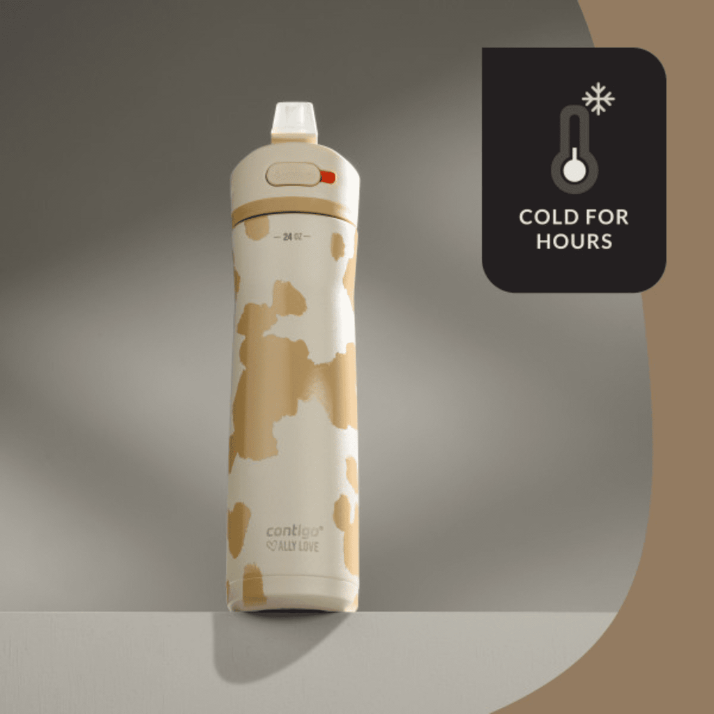 Contigo x Ally Love Ashland Chill 2.0 Stainless Steel Water Bottle with Autospout Lid, 24 oz, Oatmilk - PPWA