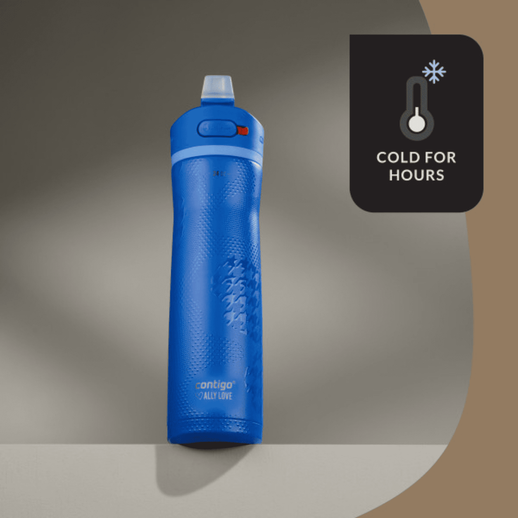Contigo x Ally Love Ashland Chill 2.0 Stainless Steel Water Bottle with Autospout Lid, 24 oz, Oatmilk - PPWA
