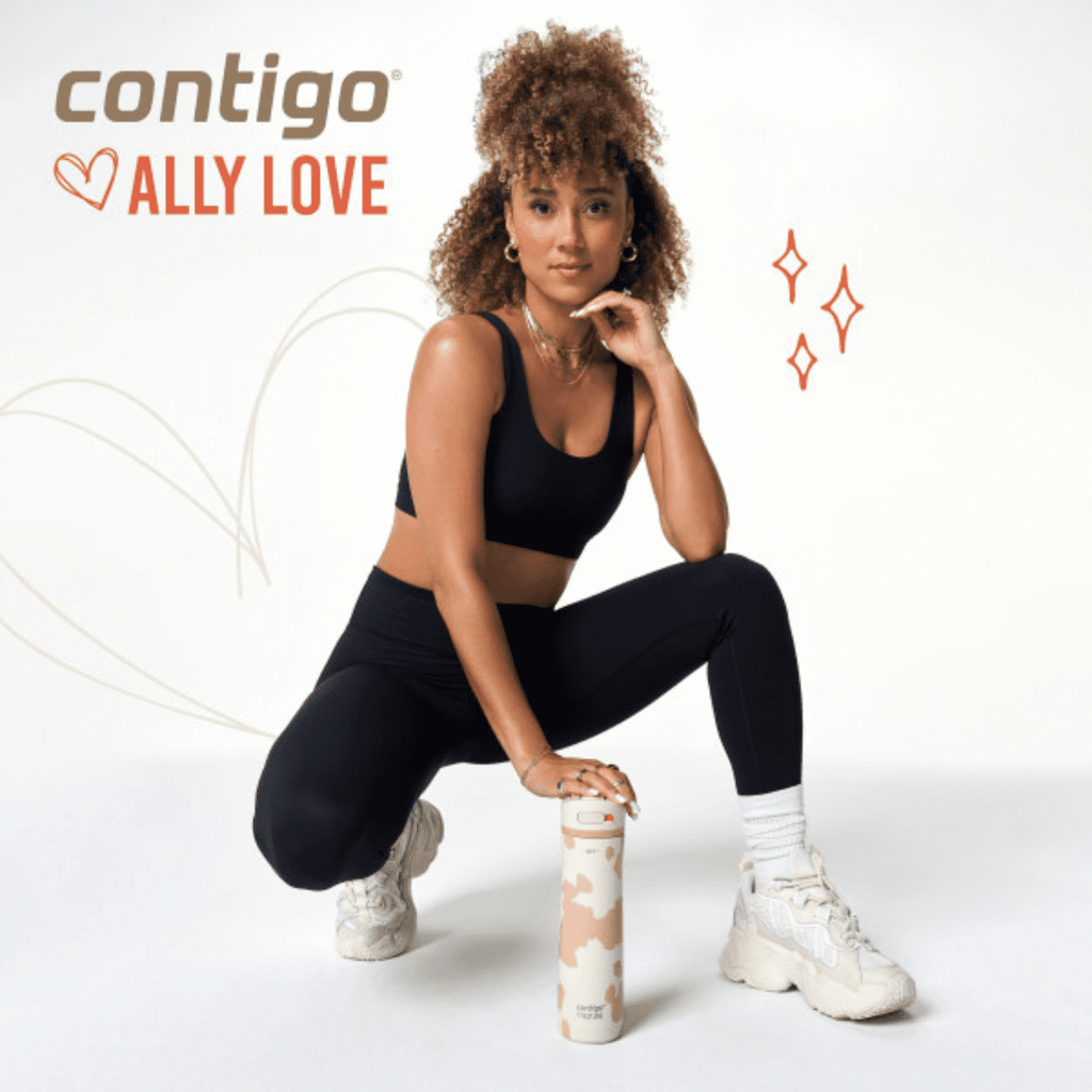 Contigo x Ally Love Ashland Chill 2.0 Stainless Steel Water Bottle with Autospout Lid, 24 oz, Oatmilk - PPWA