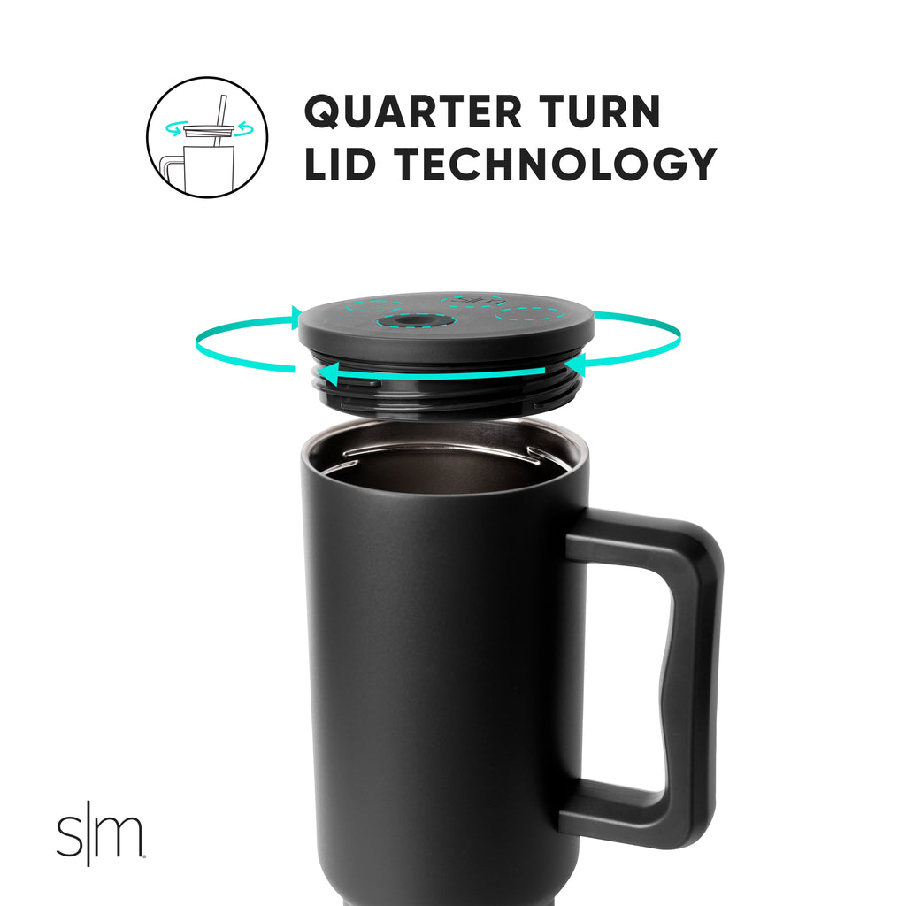 Simple Modern 40 fl oz Insulated Stainless Steel Trek Tumbler with Straw Lid | Blush - 9KRF