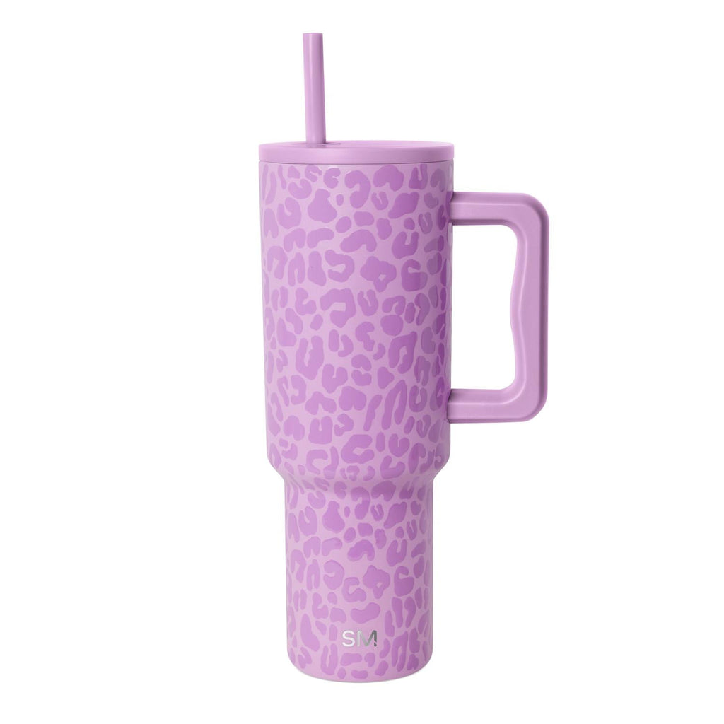 Simple Modern 40 fl oz Insulated Stainless Steel Trek Tumbler with Straw Lid | Blush - 9KRF