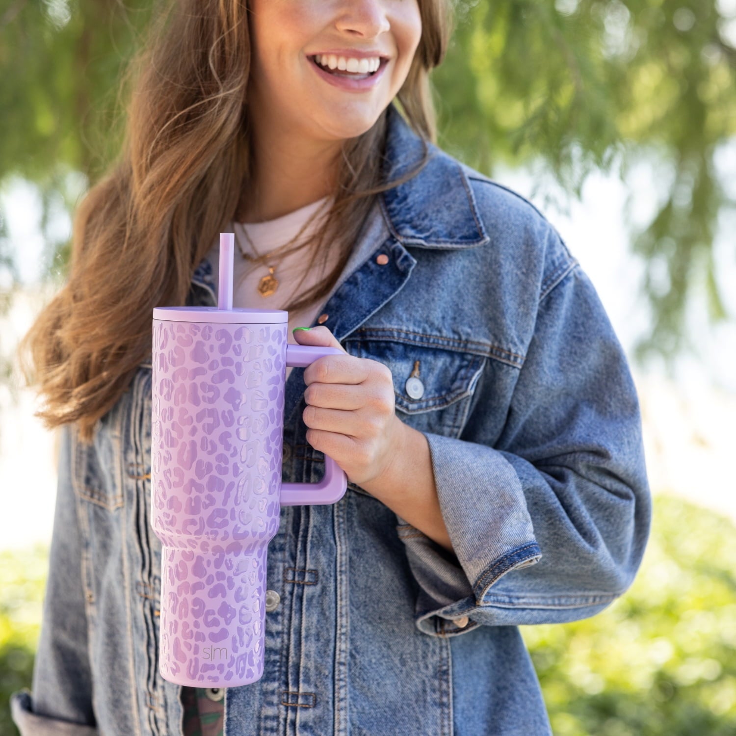 Simple Modern 40 fl oz Insulated Stainless Steel Trek Tumbler with Straw Lid | Blush - 9KRF