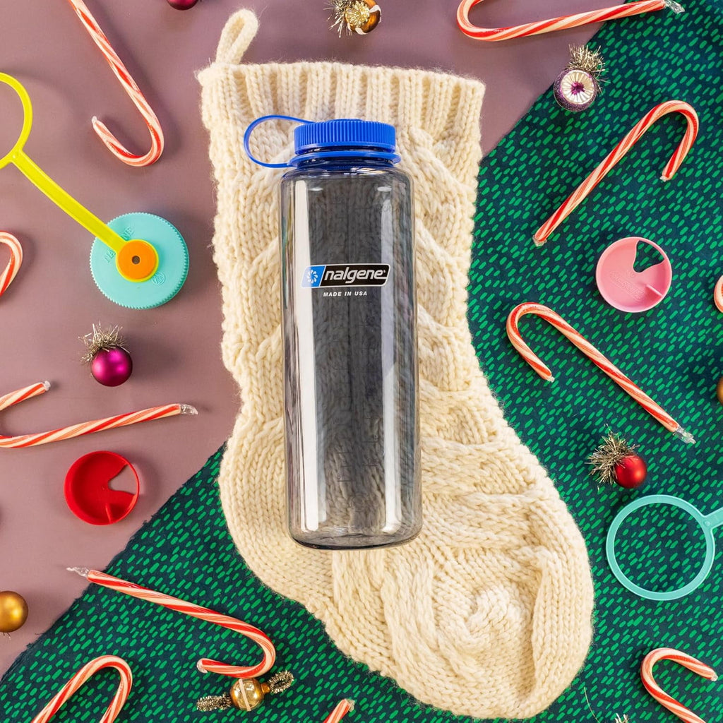 Nalgene Sustain Tritan BPA-Free Water Made with Material Derived from 50% Plastic Waste (using ISCC certified mass balance), 48 OZ, Wide Mouth, Cerulean - WZ43