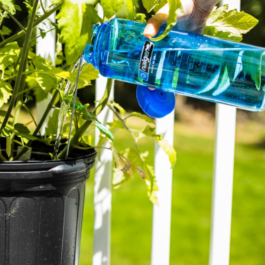 Nalgene Sustain Tritan BPA-Free Water Made with Material Derived from 50% Plastic Waste (using ISCC certified mass balance), 48 OZ, Wide Mouth, Cerulean - WZ43