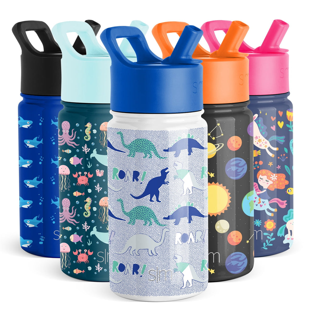 Simple Modern Summit Water Bottle Straw Lid Vacuum Insulated Stainless Steel Bottle | 14 fl oz - HBXX