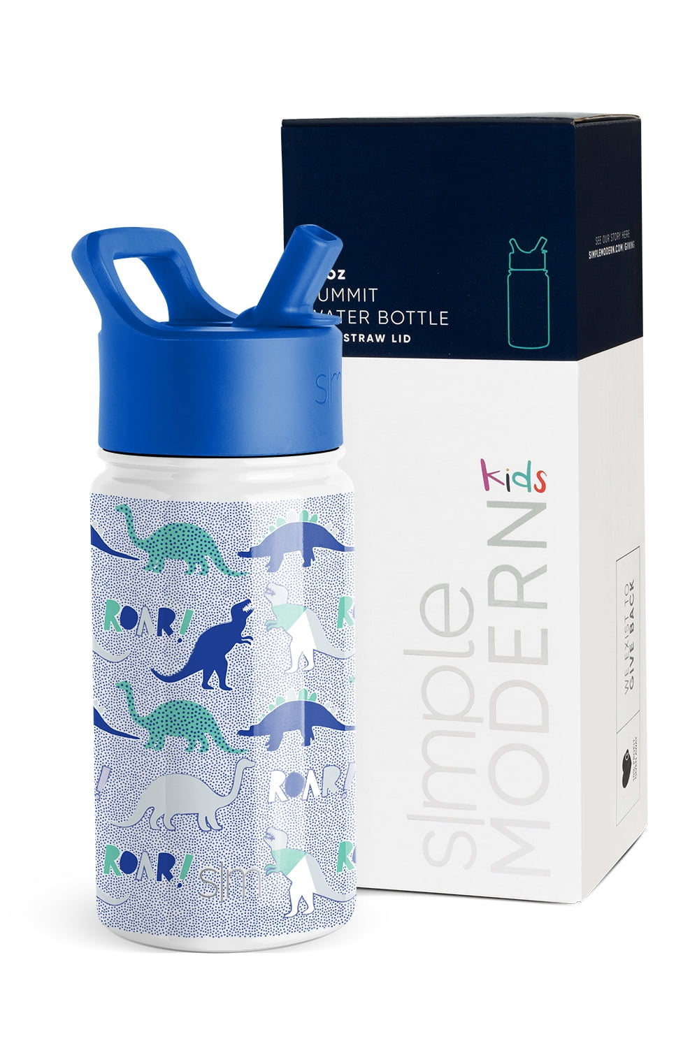 Simple Modern Summit Water Bottle Straw Lid Vacuum Insulated Stainless Steel Bottle | 14 fl oz - HBXX