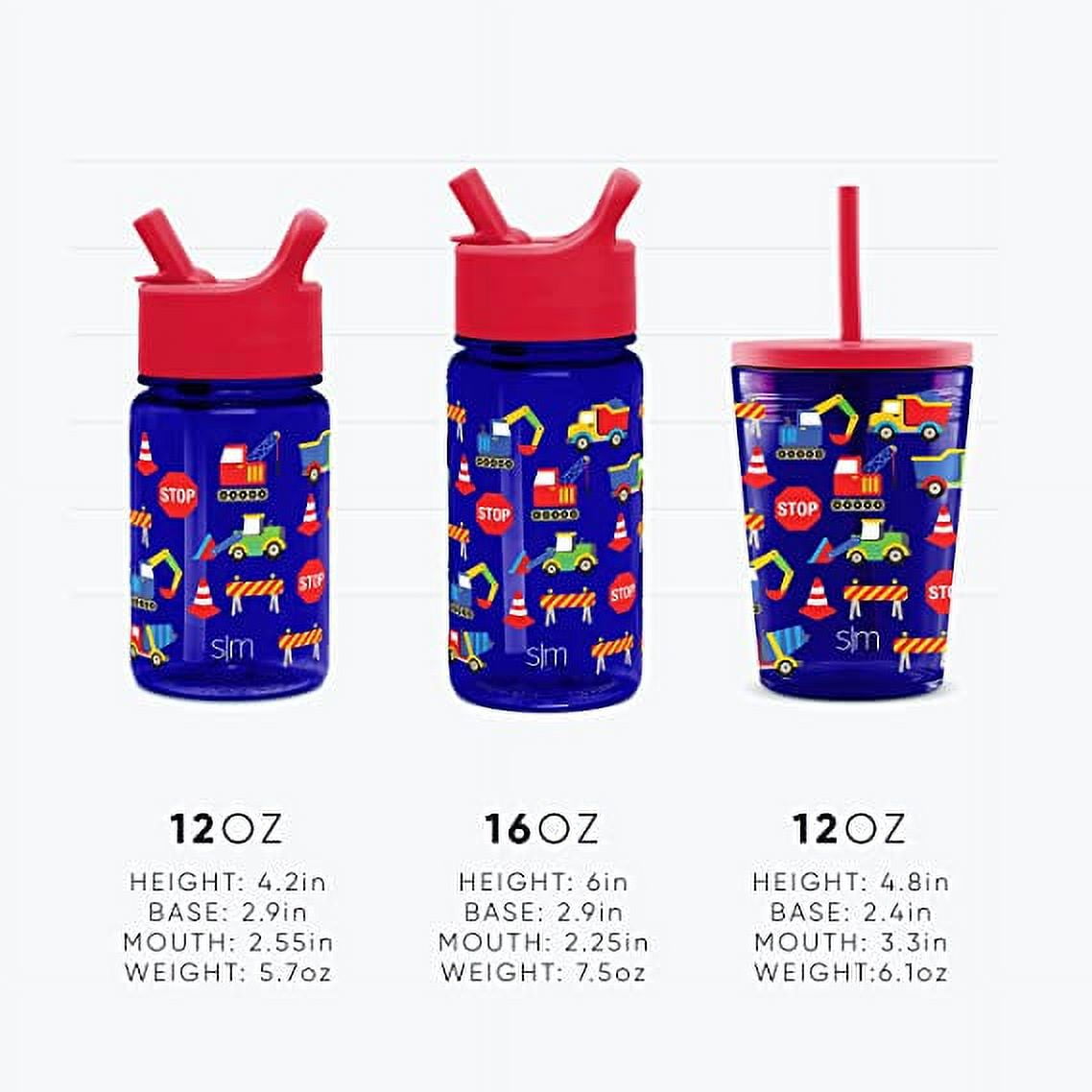 Simple Modern Summit Water Bottle Straw Lid Vacuum Insulated Stainless Steel Bottle | 14 fl oz - HBXX