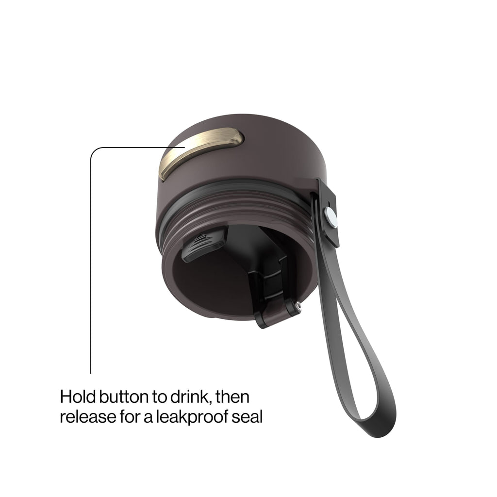 Contigo AutoSeal Leakproof Stainless Steel Reusable Water Bottle Tumbler with Carrying Strap, Cream/Champagne, 24 oz - MHSJ