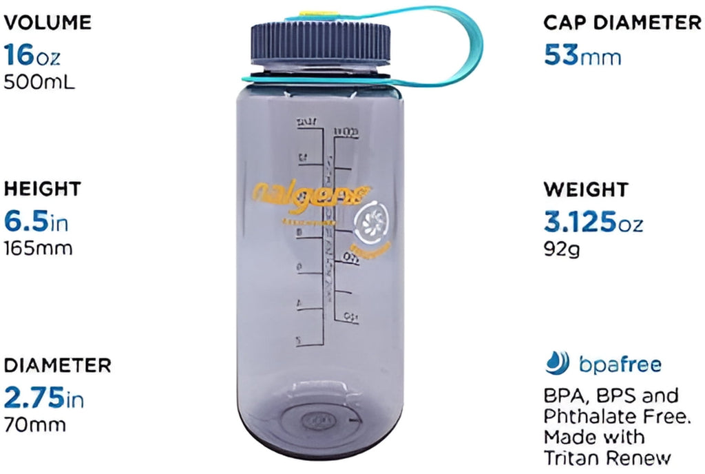 Nalgene 16oz Wide Mouth Sustain Bottle - 5L6L