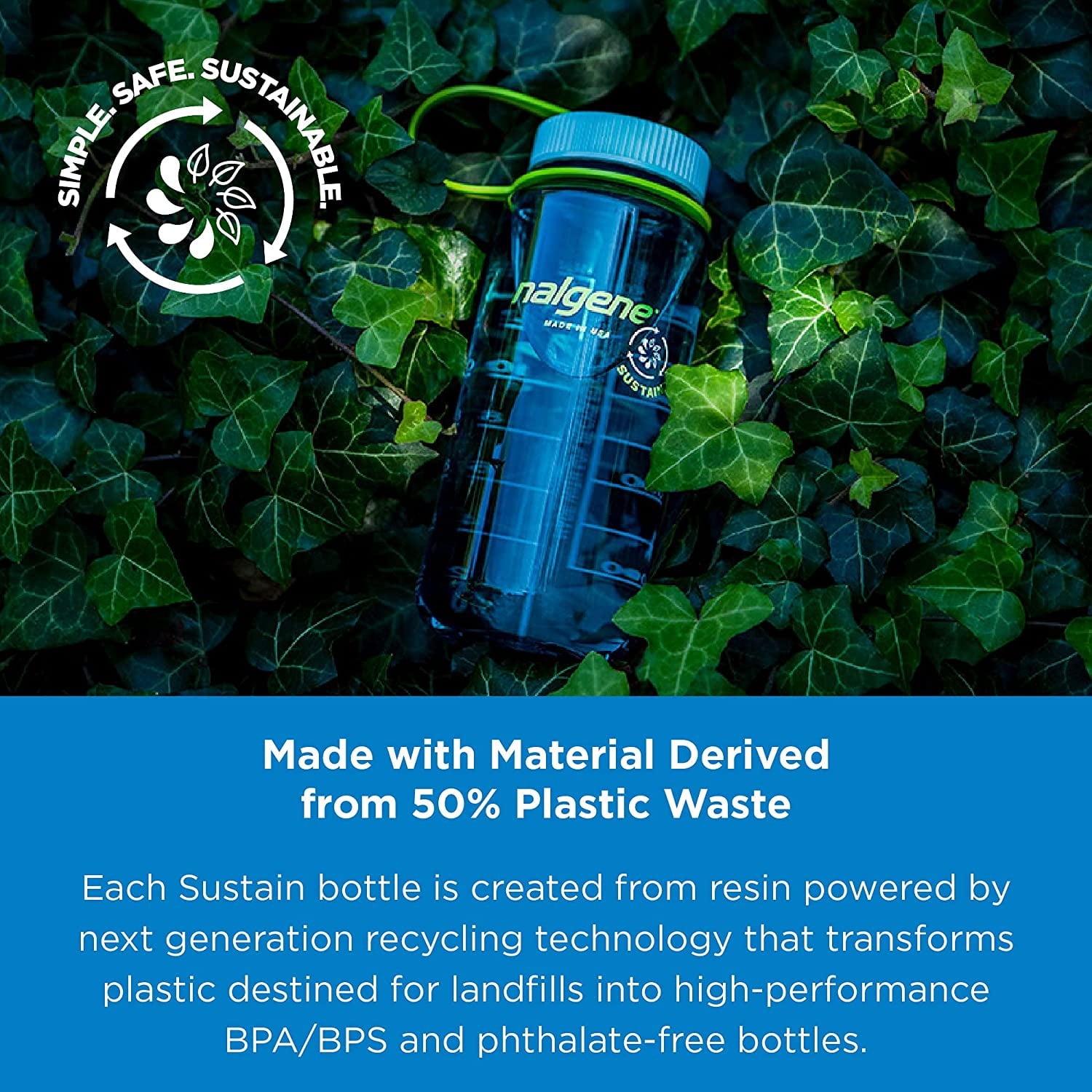 Nalgene 16oz Wide Mouth Sustain Bottle - 5L6L