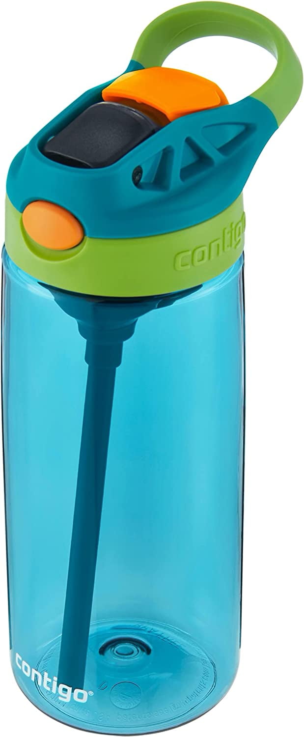 Contigo Kid's 20 oz. AutoSpout Straw Water Bottle - Juniper/Limelight - MF28