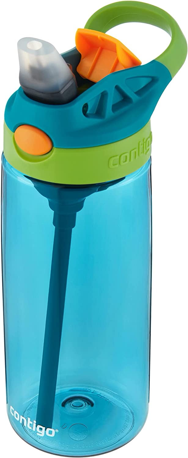Contigo Kid's 20 oz. AutoSpout Straw Water Bottle - Juniper/Limelight - MF28