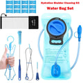 TAGVO Hydration Bladder 2 Liter BPA Free 70oz + Cleaning Brushes Kit, Leakproof Water Bladder Travel Reservoir Hydration Bag, Easy Cleaning by 3 Brushes and Air Drying by Collapsible Frame - 6KC3